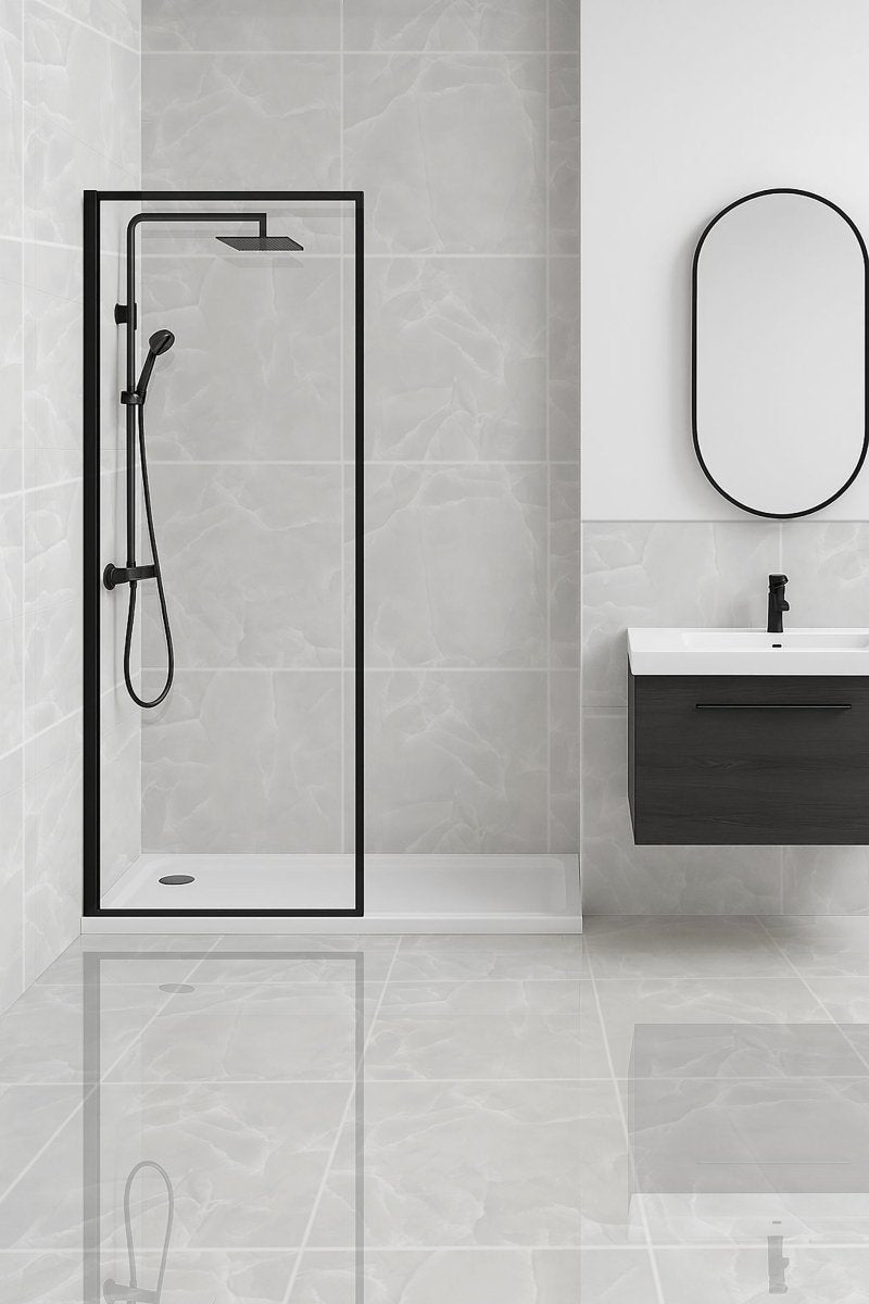 Onyx White Polished Porcelain 60x60cm Wall and Floor Tile - TILES Paradise