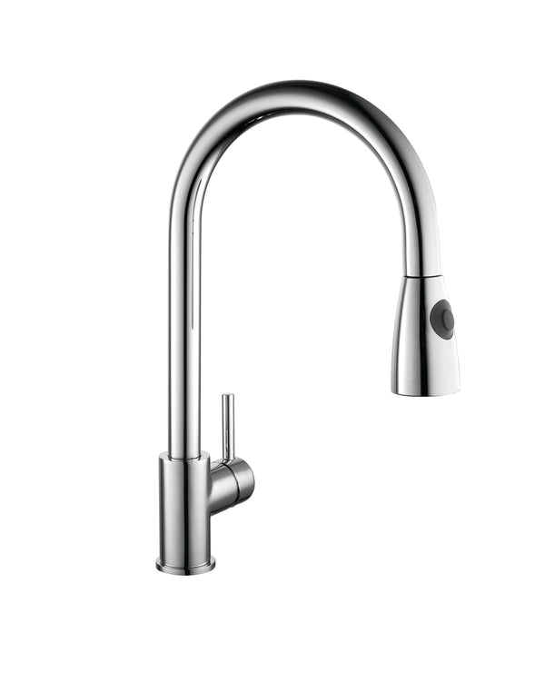 Ottavia Chrome Pull-Out Spray Kitchen Mixer Tap