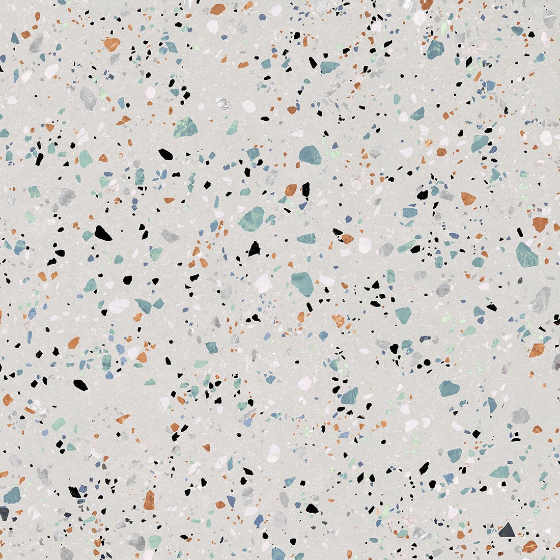 Pallet Deal: 120 Tiles (43 sq.m) Gobi Terrazzo 60x60cm Bianco Matt Wall and Floor Tile - TILES Paradise