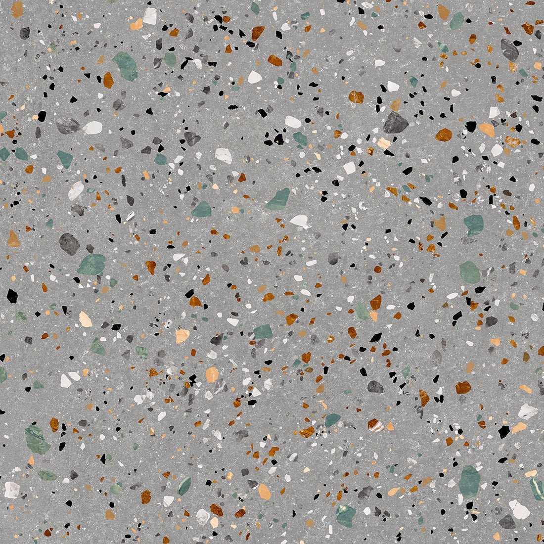 Pallet Deal: 120 Tiles (43 sq.m) Gobi Terrazzo 60x60cm Grey Matt Wall and Floor Tile - TILES Paradise
