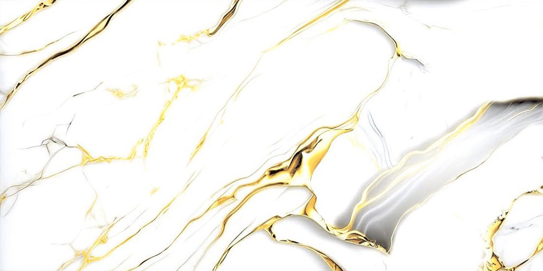 Pallet Deal: (13sqm) Sky Gold Marble Effect Polished Porcelain 60x120cm Wall and Floor Tile - TILES Paradise