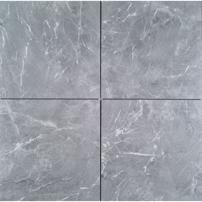 Pallet Deal: 151 Tiles (54 sq.m) - Aylana Grey Polished Rectified Porcelain 60x60cm for Wall & Floor Tile - TILES Paradise