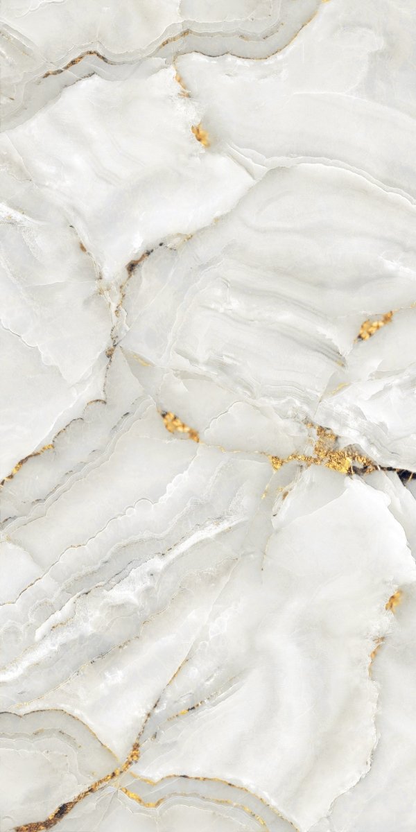 Pallet Deal: 49 sqm - 68 Tiles Aurora Onyx Gold Glossy Porcelain Tiles 60x120cm Wall & Floor Tile - TILES Paradise