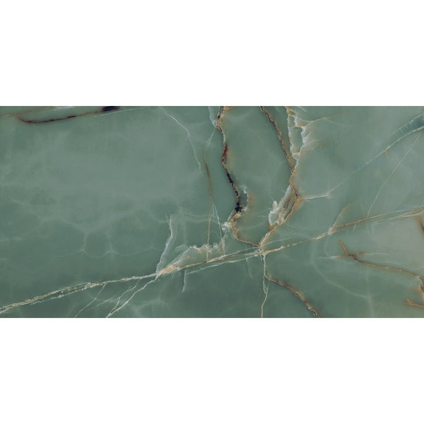 Pallet Deal: 56 Tiles (40 sq.m) Onyx Real 60x120cm Green Porcelain Polished Wall & Floor Tile