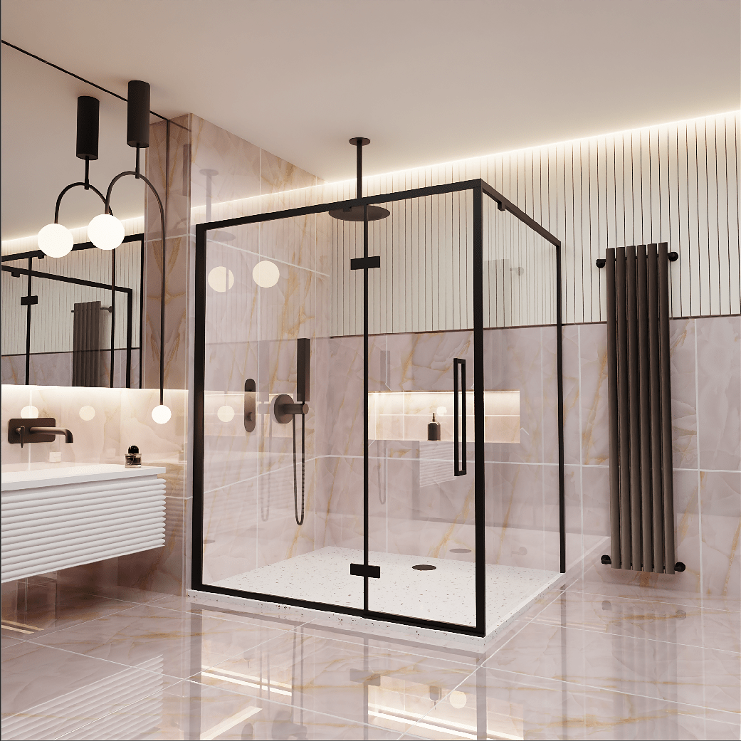 Pallet Deal: 60 Tiles (43SQM) - Persian Onyx Pink Gloss Porcelain 60x120cm Wall & Floor - TILES Paradise