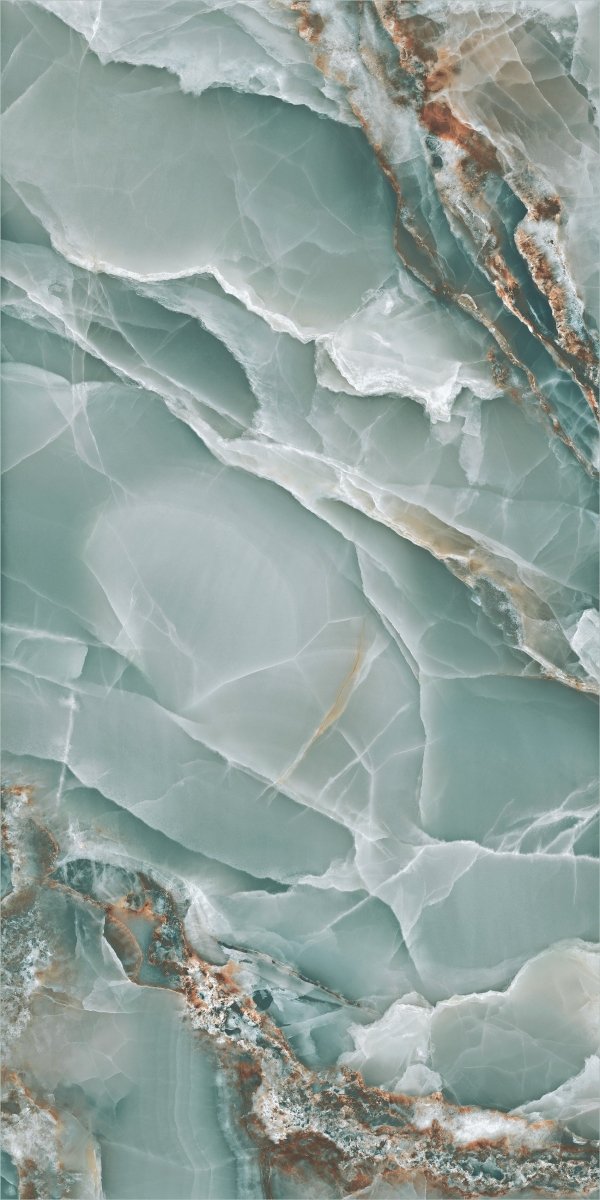 Pallet Deal: 64 Tiles (46 sq.m) Onyx Green Marble Effect Polished Porcelain 60x120cm Wall and Floor Tile - TILES Paradise