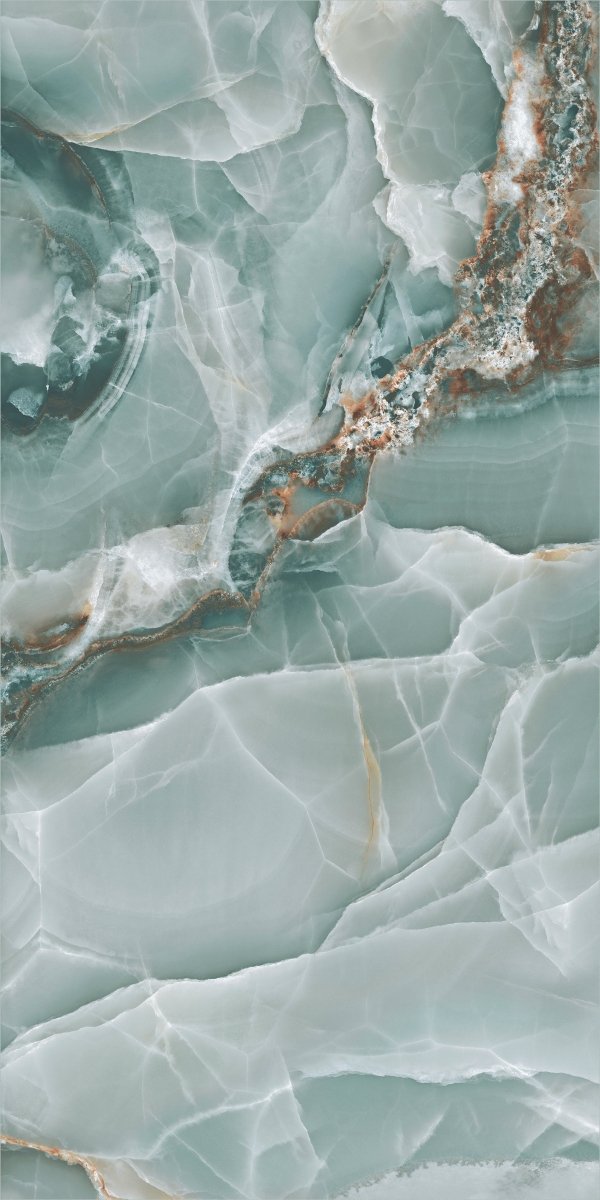 Pallet Deal: 64 Tiles (46 sq.m) Onyx Green Marble Effect Polished Porcelain 60x120cm Wall and Floor Tile - TILES Paradise