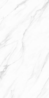 Statuario Carrara White Matt Anti-Slip Marble Effect Porcelain 60x120cm Wall and Floor Tile