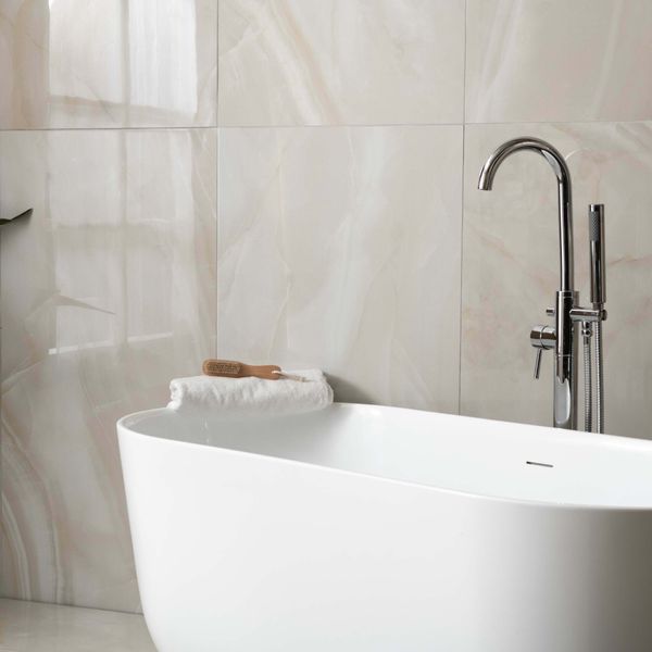 Pamesa Spain Rodas Smerato Beige White Polished 60x120cm Porcelain Wall and Floor Tile - TILES Paradise