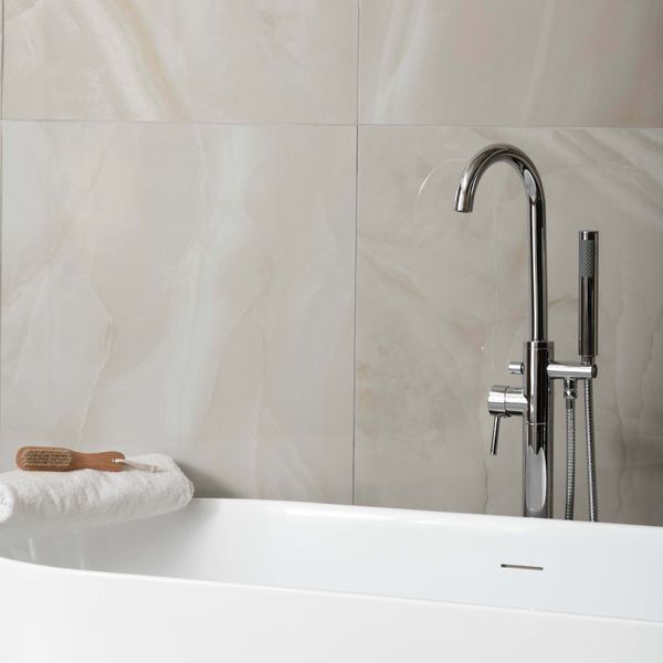 Pamesa Spain Rodas Smerato Beige White Polished 60x120cm Porcelain Wall and Floor Tile - TILES Paradise