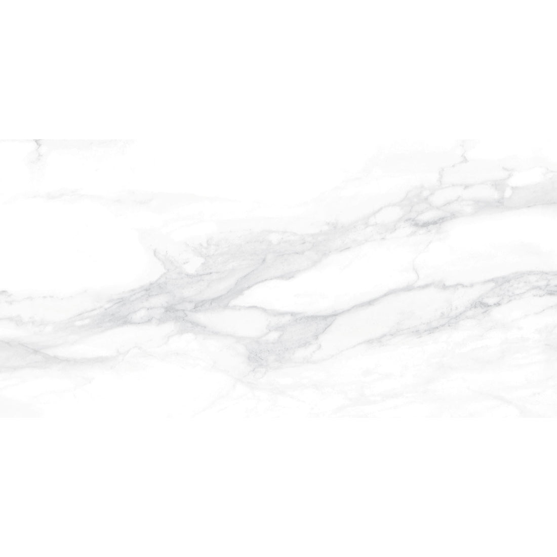 Pantheon Carrara White Marble Effect Matt Porcelain Wall & Floor Tile 30x60cm - TILES Paradise