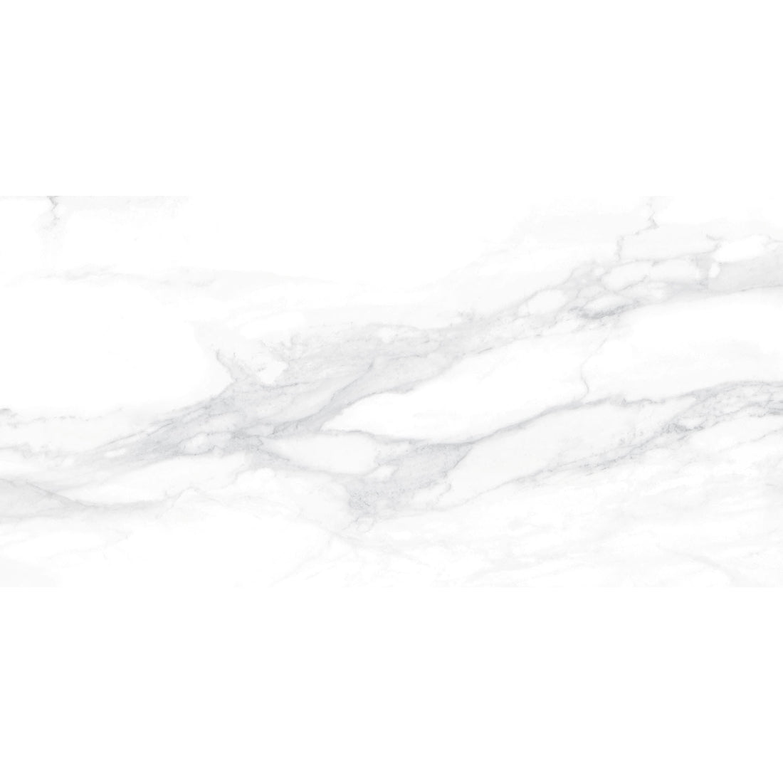 Pantheon Carrara White Marble Effect Matt Porcelain Tile 30x60cm