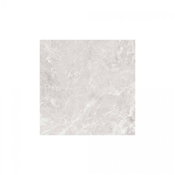 Paradise Silver Marble Effect Polished Porcelain Wall & Floor Tile 60x60cm
