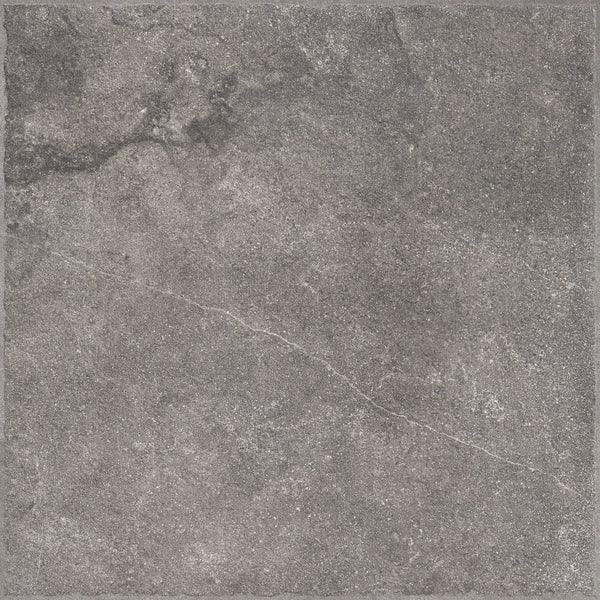 Portland Black Stone Effect Matt Full Body Porcelain 60x60cm Wall & Floor Tile
