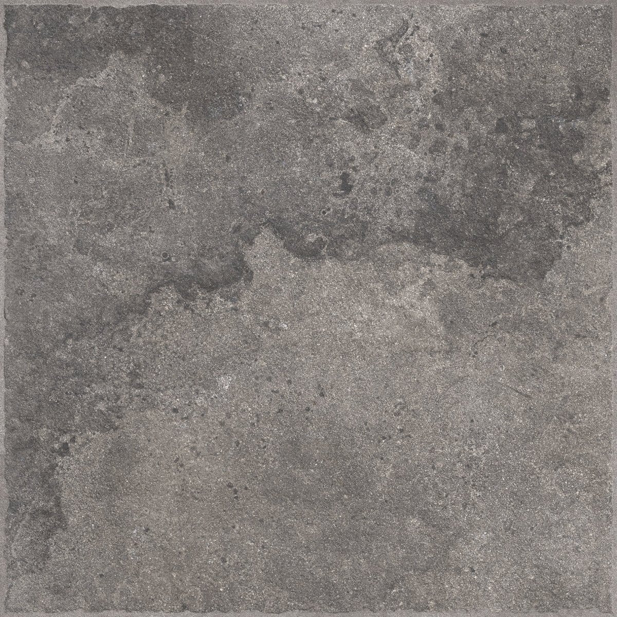 Portland Black Stone Effect Matt Full Body Porcelain 60x60cm Wall & Floor Tile - TILES Paradise