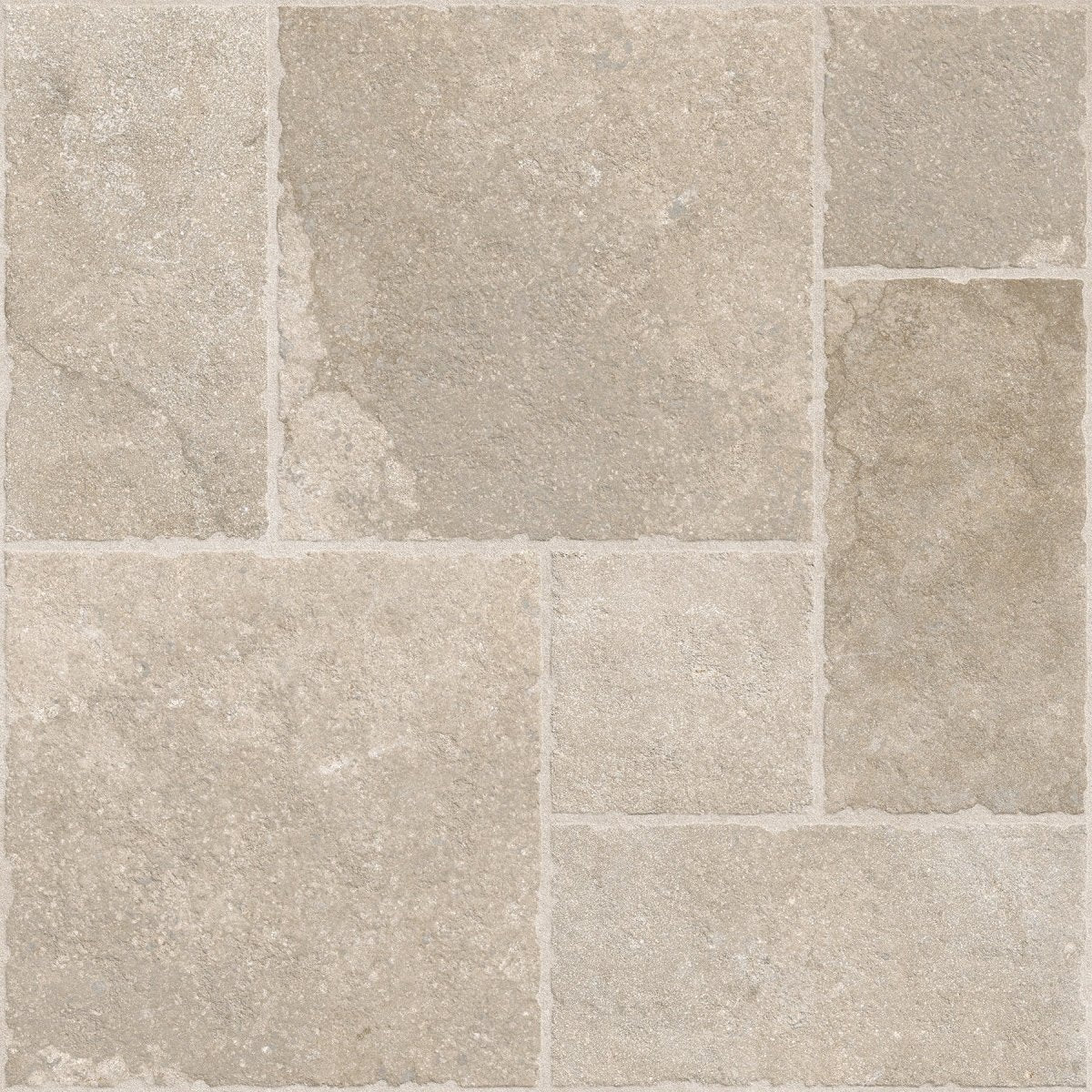 Portland Cream Flagstone Effect Matt Full Body Porcelain 60x60cm Wall & Floor Tile - TILES Paradise