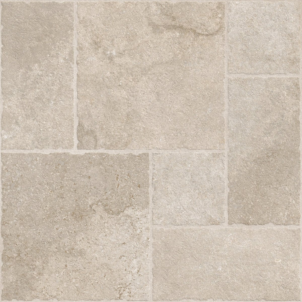 Portland Cream Flagstone Effect Matt Full Body Porcelain 60x60cm Wall & Floor Tile - TILES Paradise