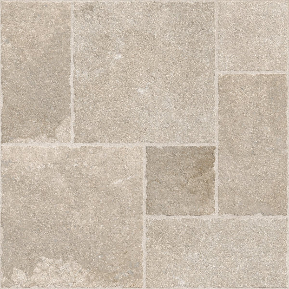 Portland Cream Flagstone Effect Matt Full Body Porcelain 60x60cm Wall & Floor Tile - TILES Paradise