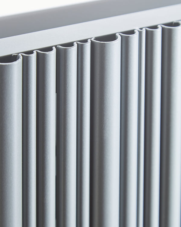 Quara Grey Vertical Aluminium Radiator – Single Panel – 1775x239mm