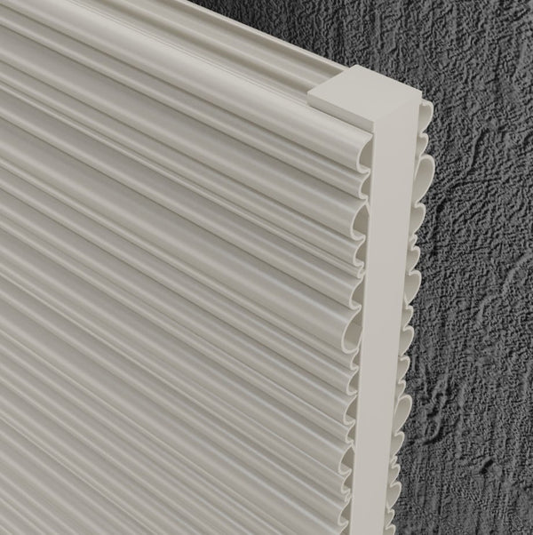 Quara White Horizontal Aluminium Radiator – Double Panel – 575x479mm