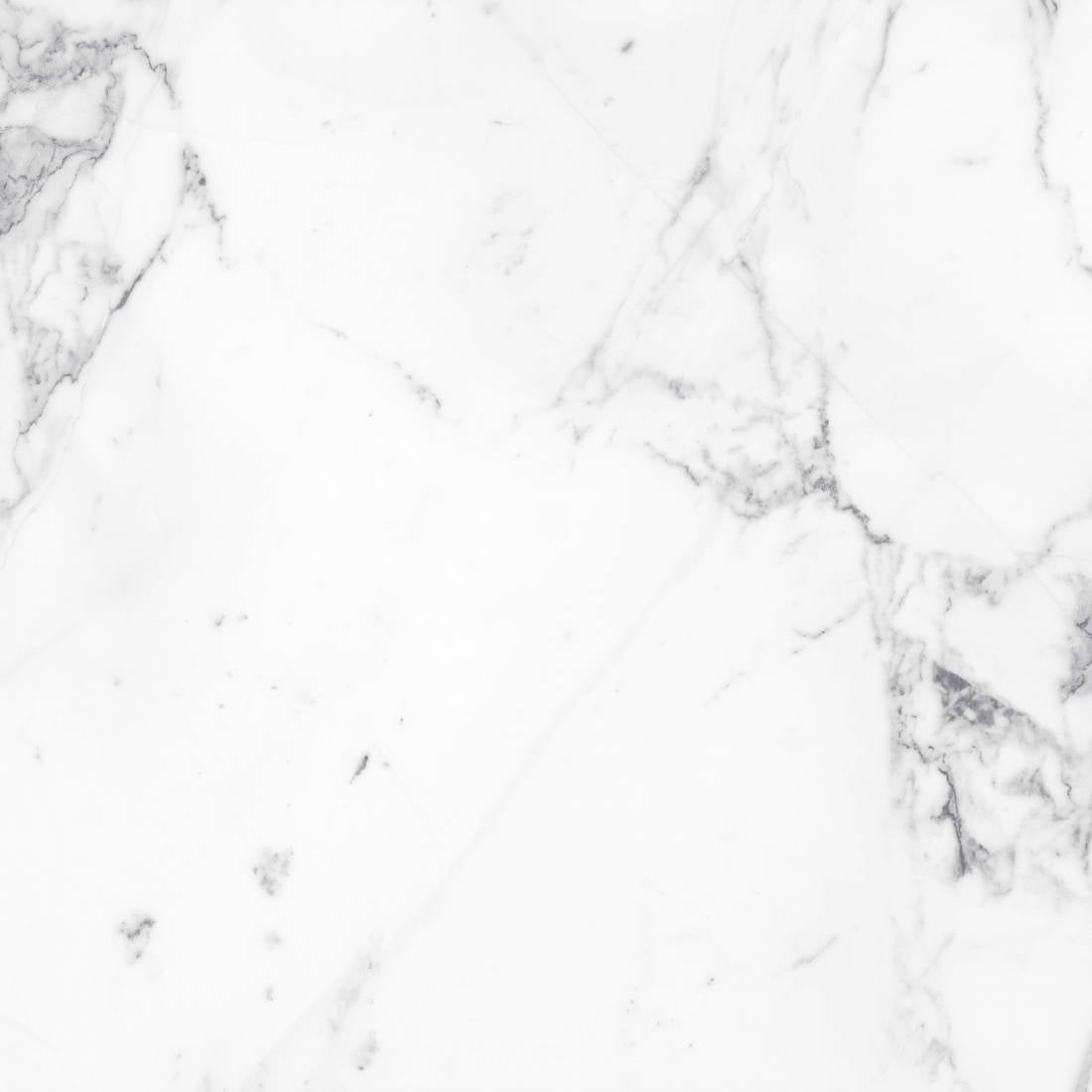 Real White Marble Effect Semi Polished Porcelain Wall & Floor Tile 80x80cm - TILES Paradise