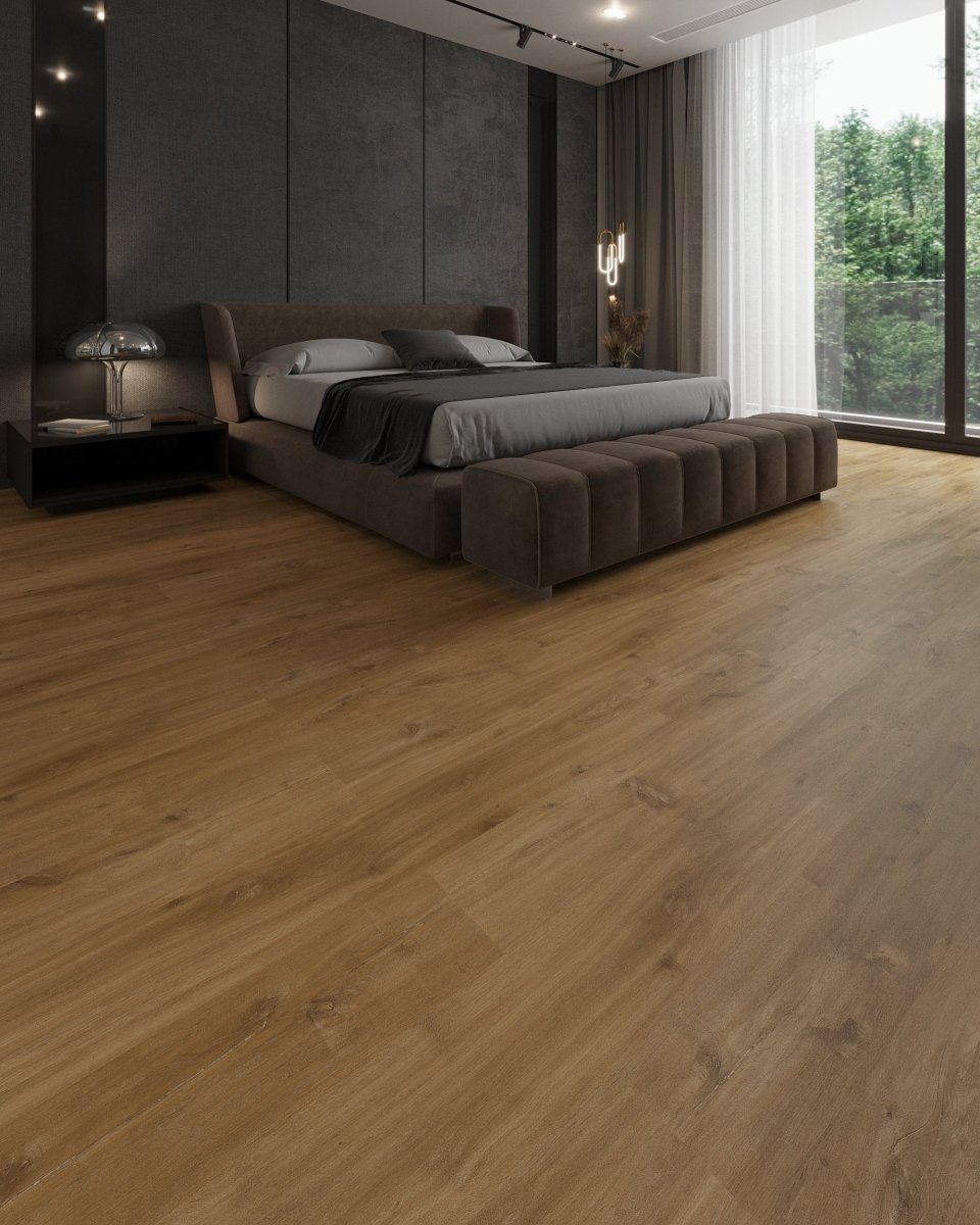 RegalStone Infinity Plank SPC Click Vinyl Flooring - Stardust Brown - TILES Paradise