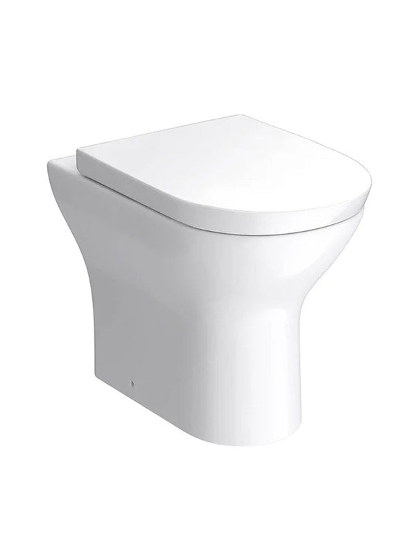 Round Rimless Back to Wall Toilet Short Projection with Soft Close Seat – NOVERA Range