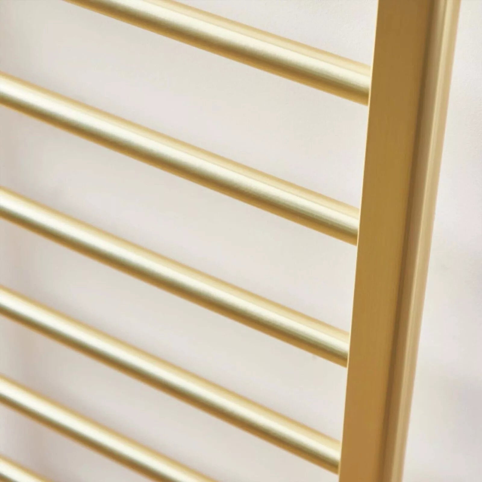 Velora Round Designer Gold Heated Towel Rail 1600x500mm – Wall-Mounted Radiator