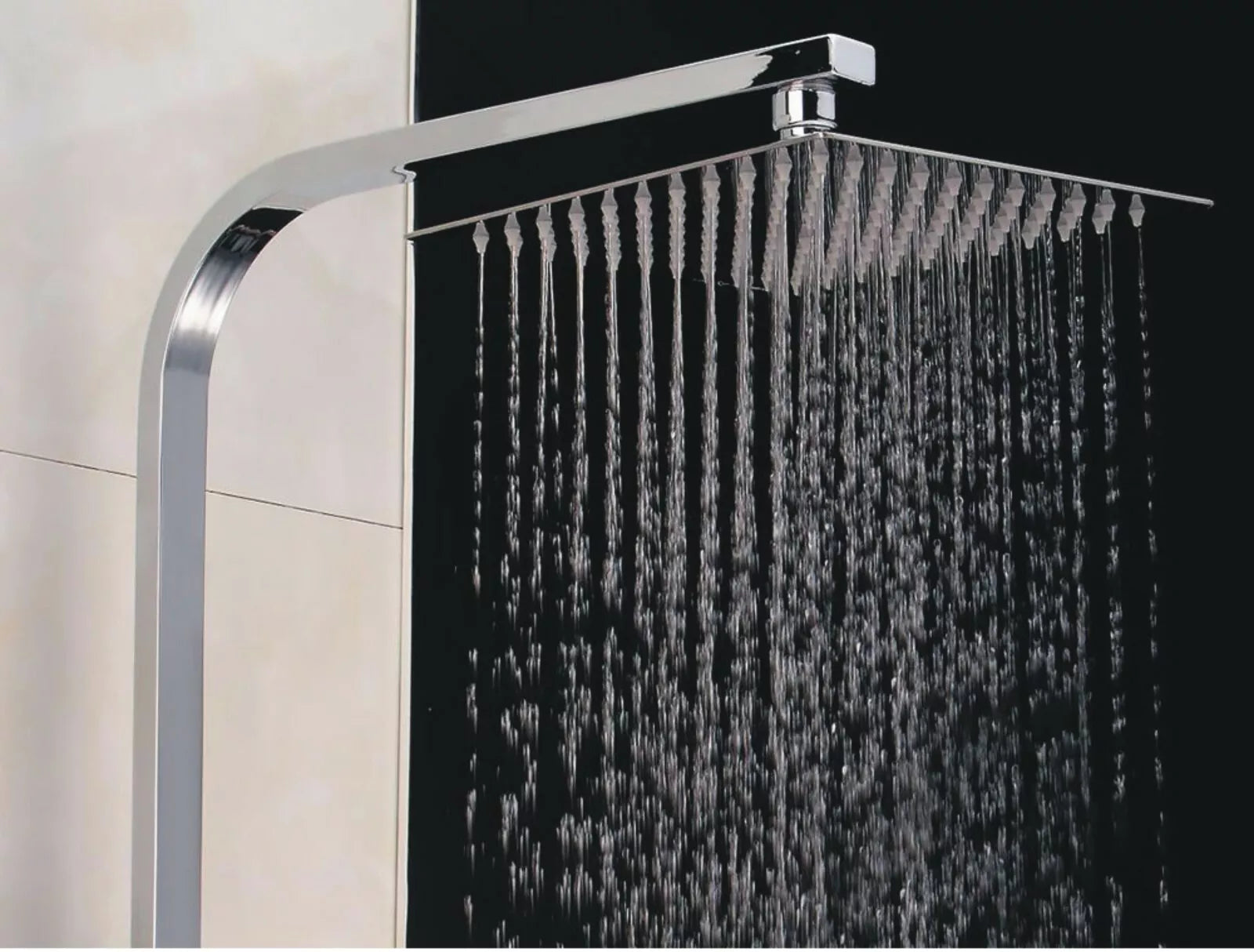 Artiq Streamline 300mm Chrome Thermostatic Shower Set – Twin Head Rainfall & Handheld, Anti-Scald Bar Valve, Adjustable Rail