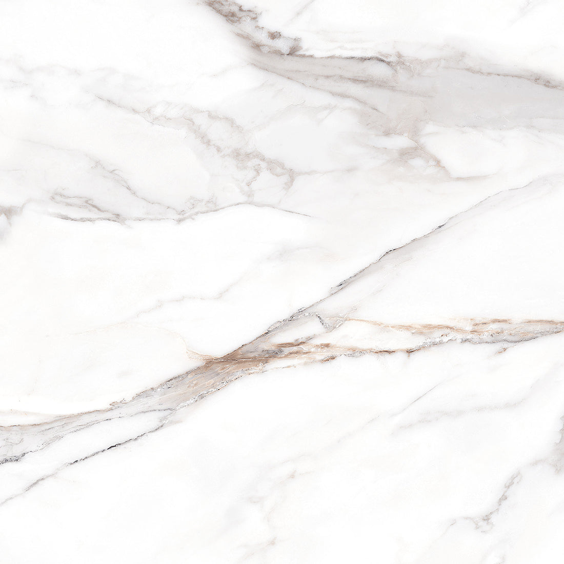 Sirenflow Gold Marble Effect Polished Porcelain Tile 60x60cm
