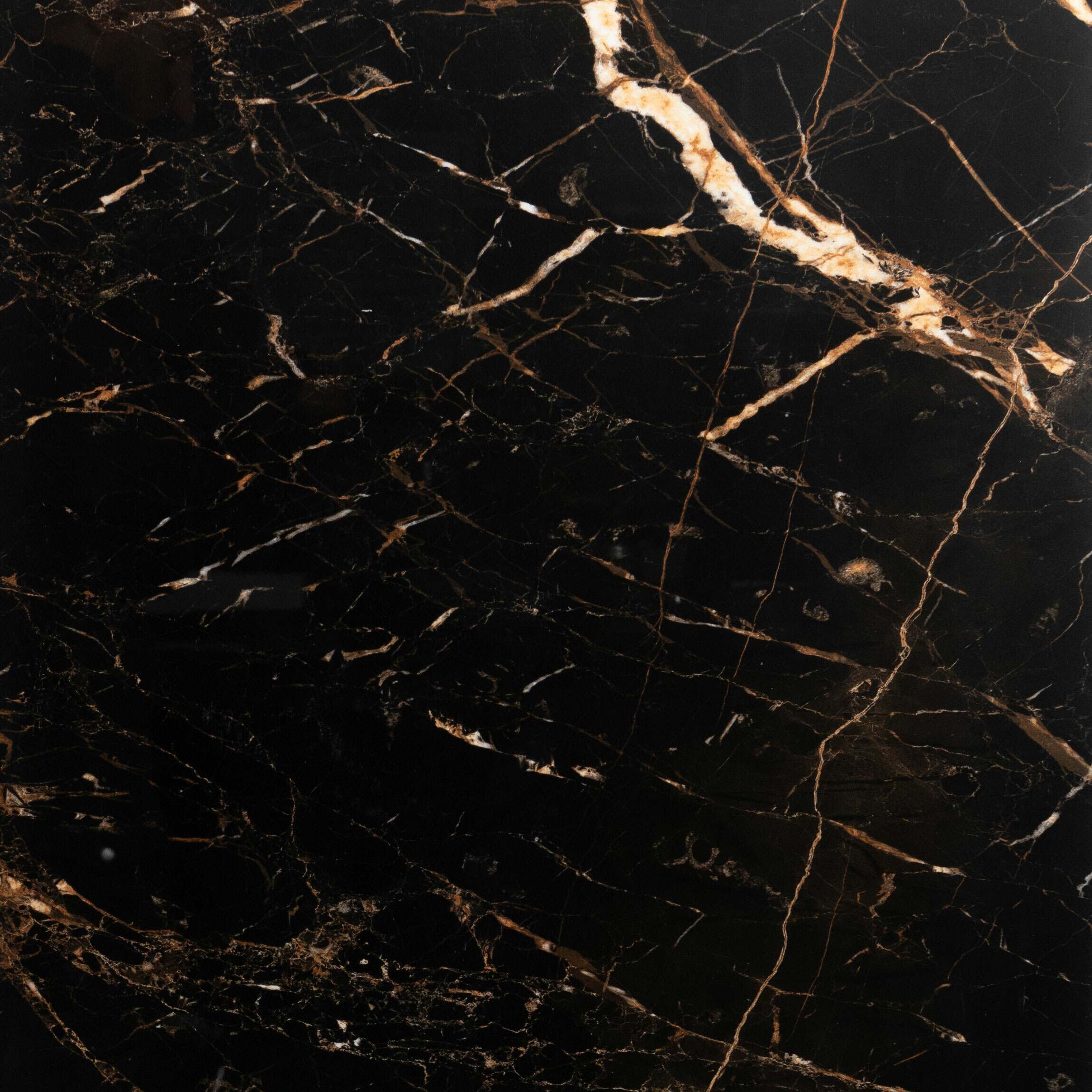 Job Lot Deal: 70 Tiles (25 sq.m) Black & Gold Marble Effect Porcelain Polished 60x60cm Wall & Floor Tile