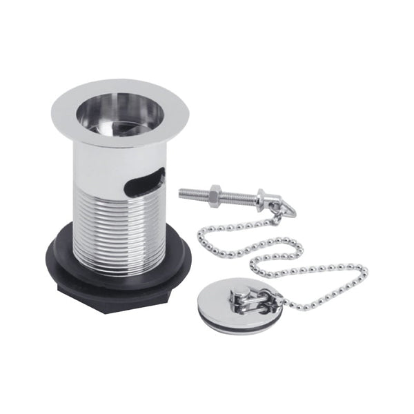 Slotted Basin Waste with Plug & Chain – Chrome