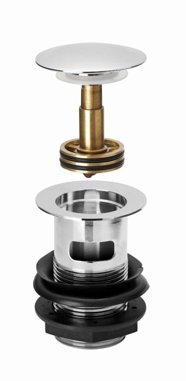 Slotted Easy Clean Click Clack Basin Waste – Chrome