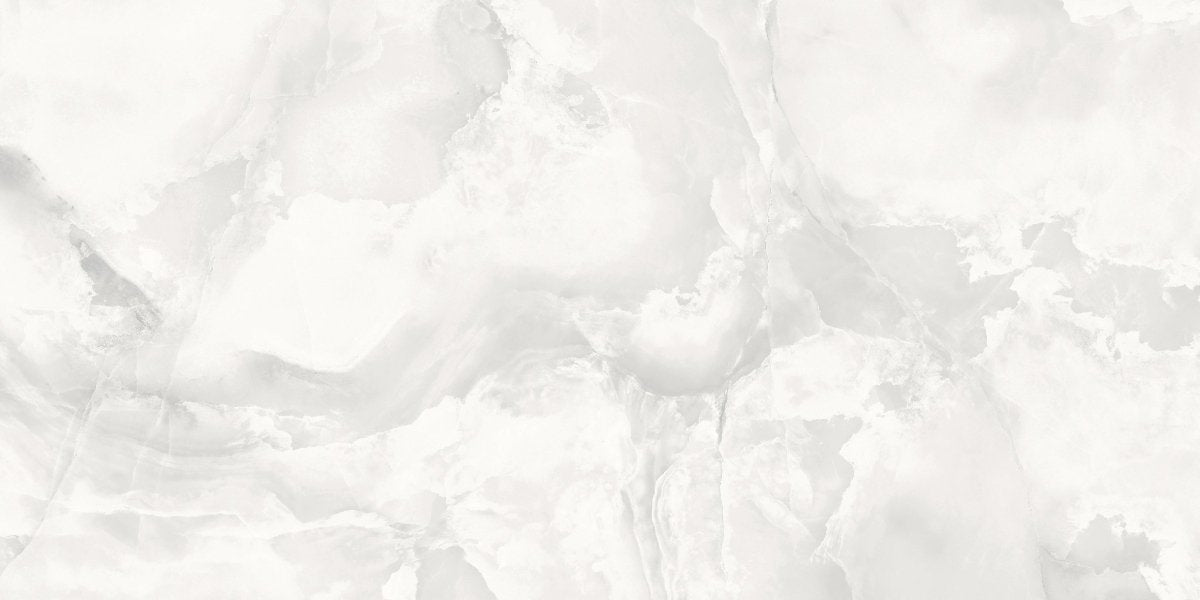 Smoky Onyx Grey Glossy Porcelain Tiles 60x120cm Wall & Floor Tile - TILES Paradise