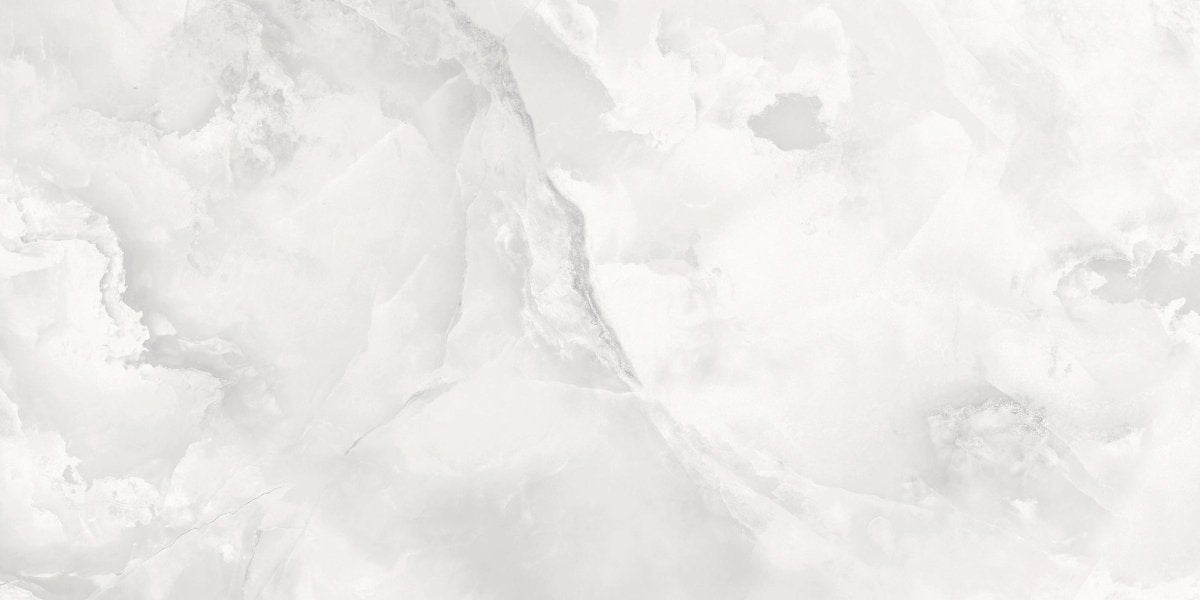 Smoky Onyx Grey Glossy Porcelain Tiles 60x120cm Wall & Floor Tile - TILES Paradise