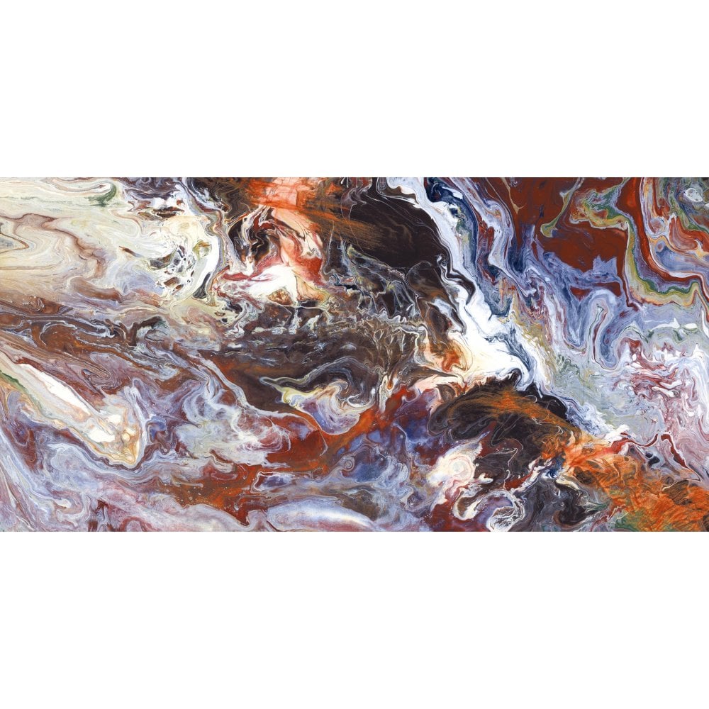 Splatter Wave Polished Porcelain Tiles 60x120cm Wall & Floor Tile
