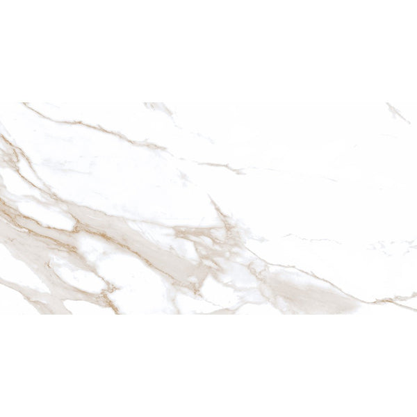 Statuario Mercury Gold Marble Effect Matt Anti-Slip 60x120cm Porcelain Wall & Floor Tile