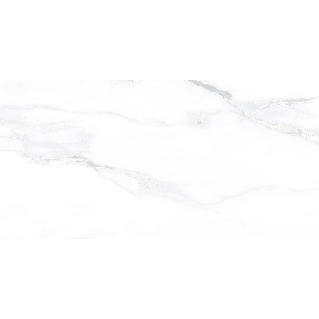 Statuario Glacier White Marble Effect Matt Porcelain Tile 30x60cm
