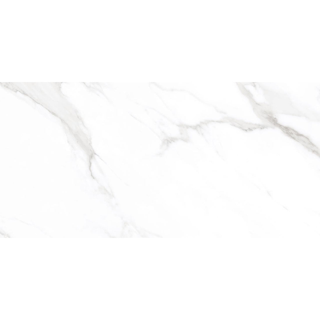 Statuario Mercury Grey Marble Effect Polished 30x60cm Porcelain Wall & Floor Tile