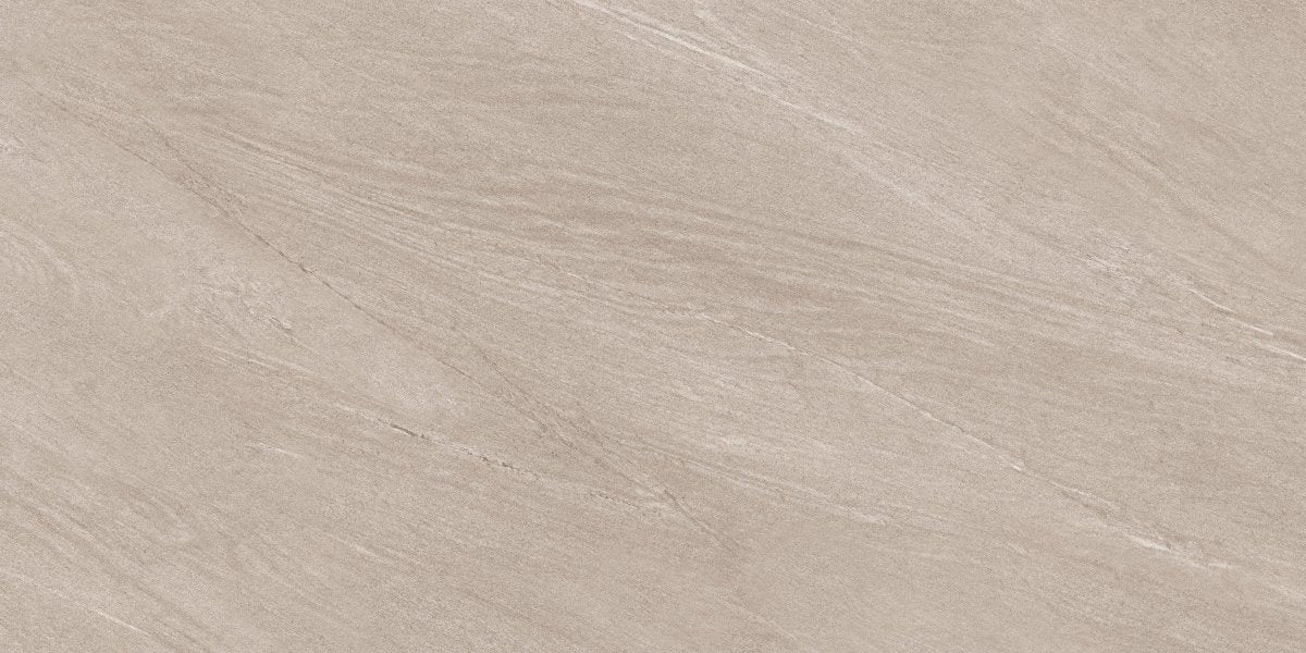 Strata Beige Stone Effect Matt Full Body Porcelain 60x120cm Wall & Floor Tile - TILES Paradise