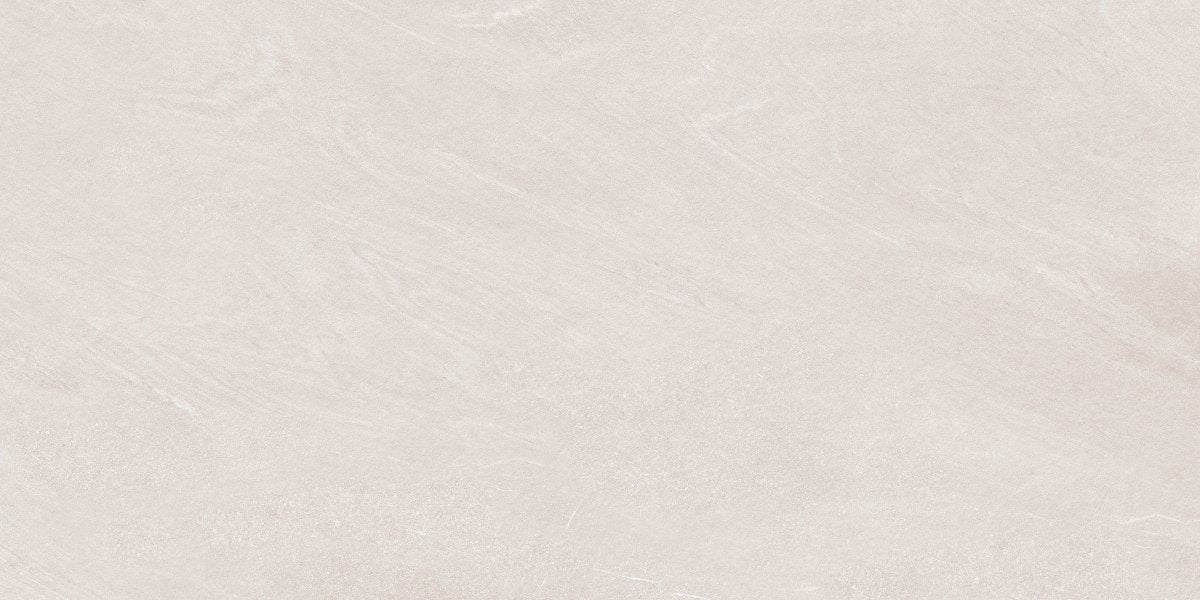 Strata White Stone Effect Matt Full Body Porcelain 60x120cm Wall & Floor Tile - TILES Paradise