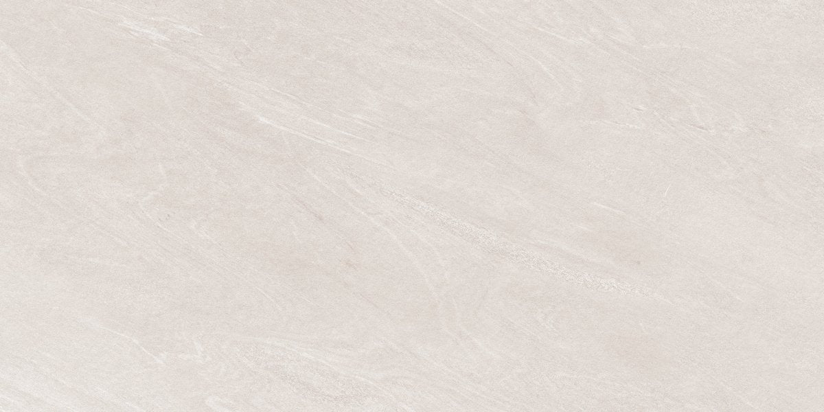 Strata White Stone Effect Matt Full Body Porcelain 60x120cm Wall & Floor Tile - TILES Paradise