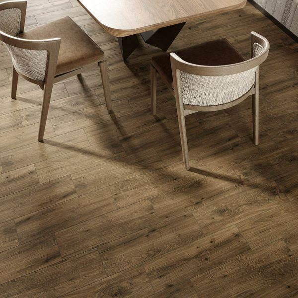 Alpine Brown Wood Effect Matt  18.5x59.8cm Porcelain Wall and Floor Tile