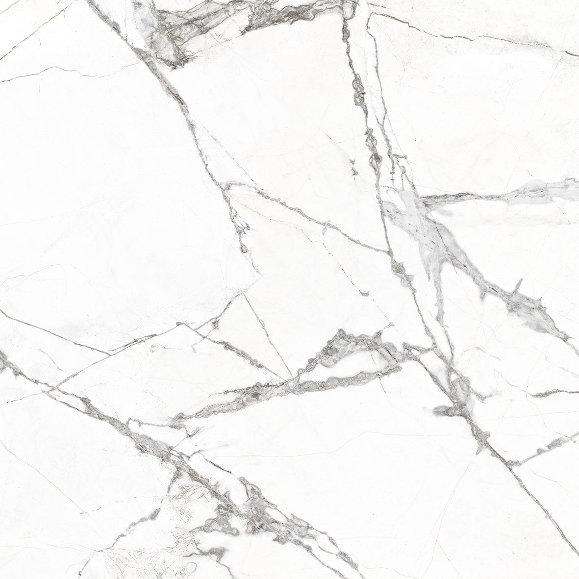 Alexandrite Carrara White 60x60cm Marble Effect Porcelain Tile ...
