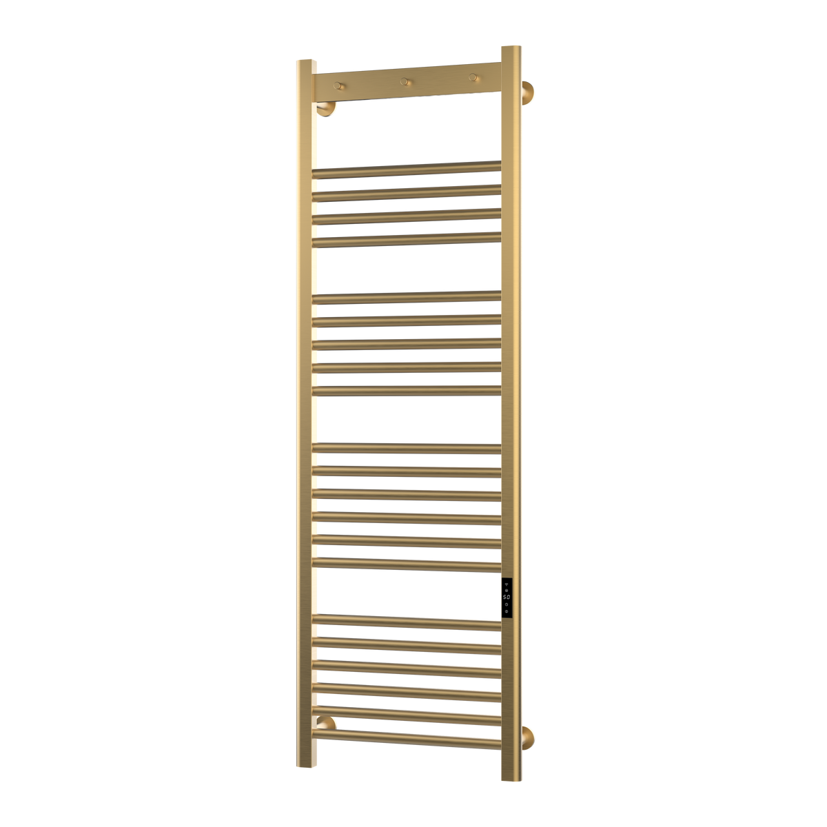 Tepora Brushed Brass Smart Electric Heated Towel Rail – 1500x500mm