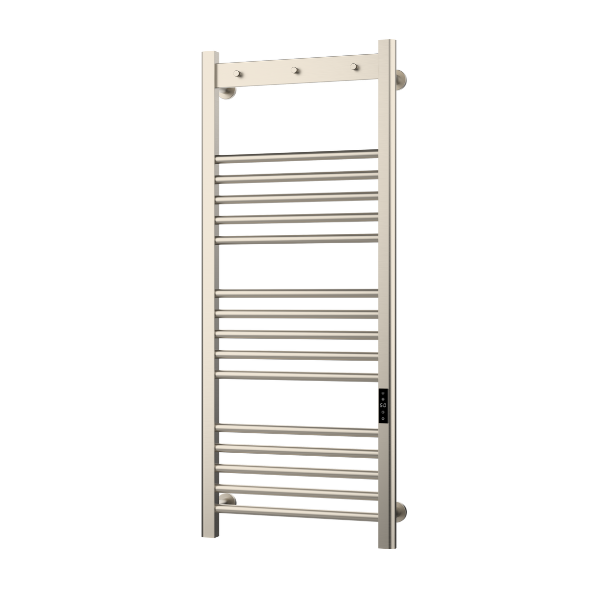 Tepora Brushed Nickel Smart Electric Heated Towel Rail – 1200x500mm