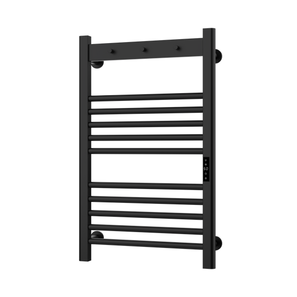 Tepora Matt Black Smart Electric Heated Towel Rail – 800x500mm