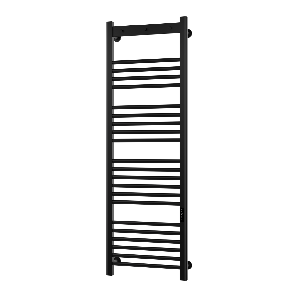 Tepora Matt Black Smart Electric Heated Towel Rail – 1500x500mm
