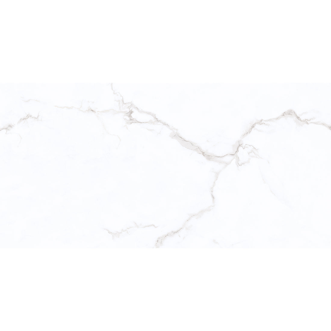 Trevi New White Marble Effect Gloss Ceramic Wall Tile 30x60cm