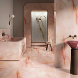 Venetia Onyx Pink Polished Porcelain 60x120cm Wall & Floor Tile
